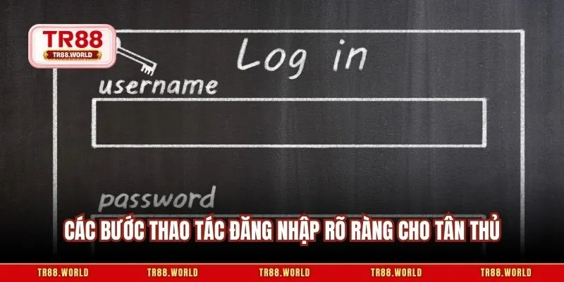 Các bước thao tác đăng nhập rõ ràng cho tân thủ